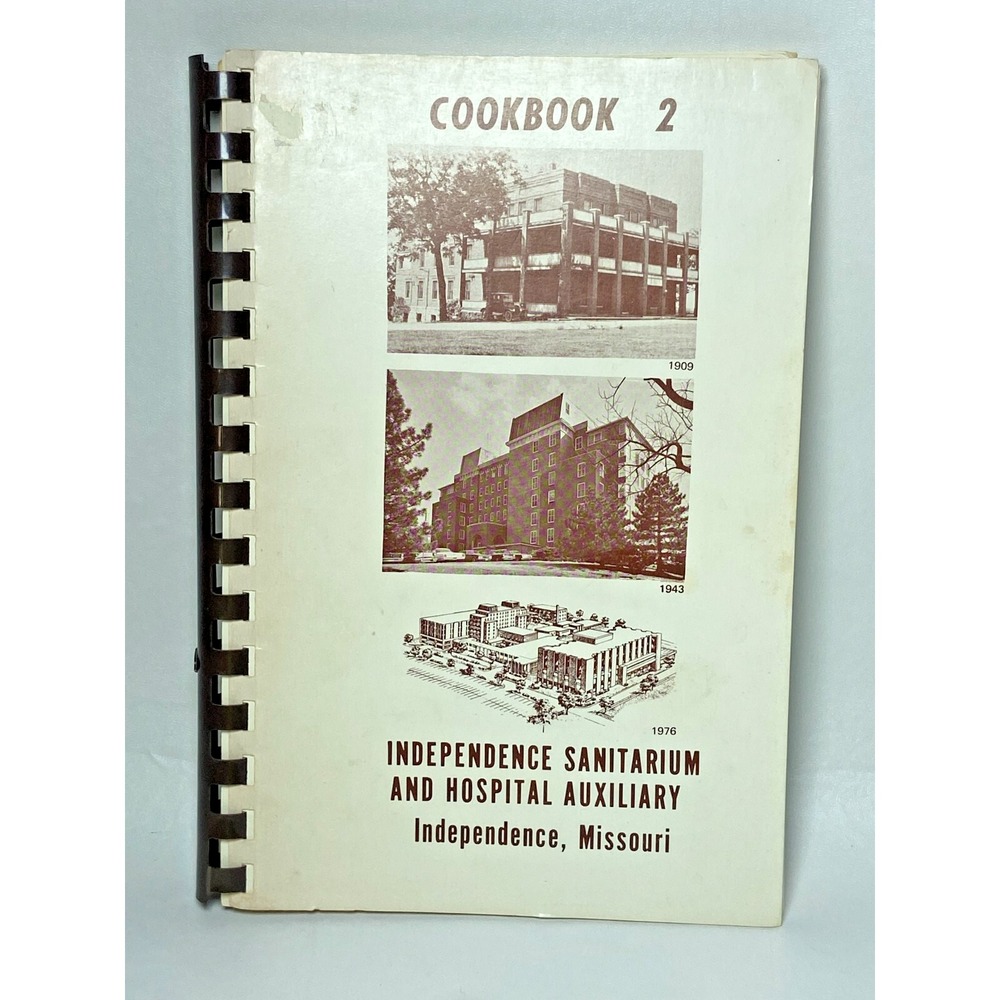 Independence‎ Missouri Sanitarium Psychopathic Hospital Auxiliary Cookbook VTG